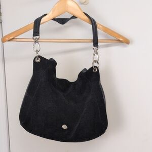 THE TREND NAVY BLUE SUEDE BAG